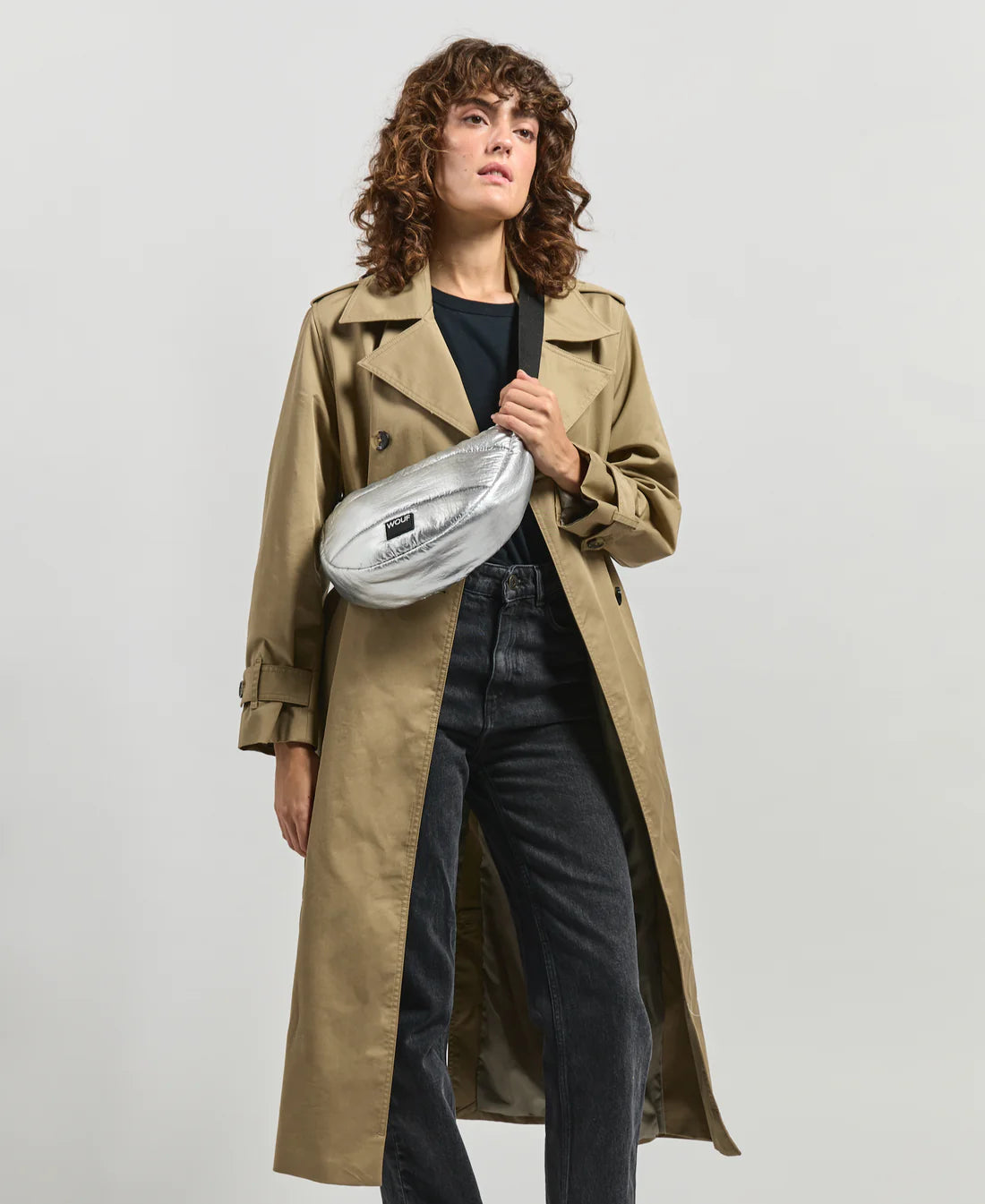 Glossy Bolso Plata WOUF