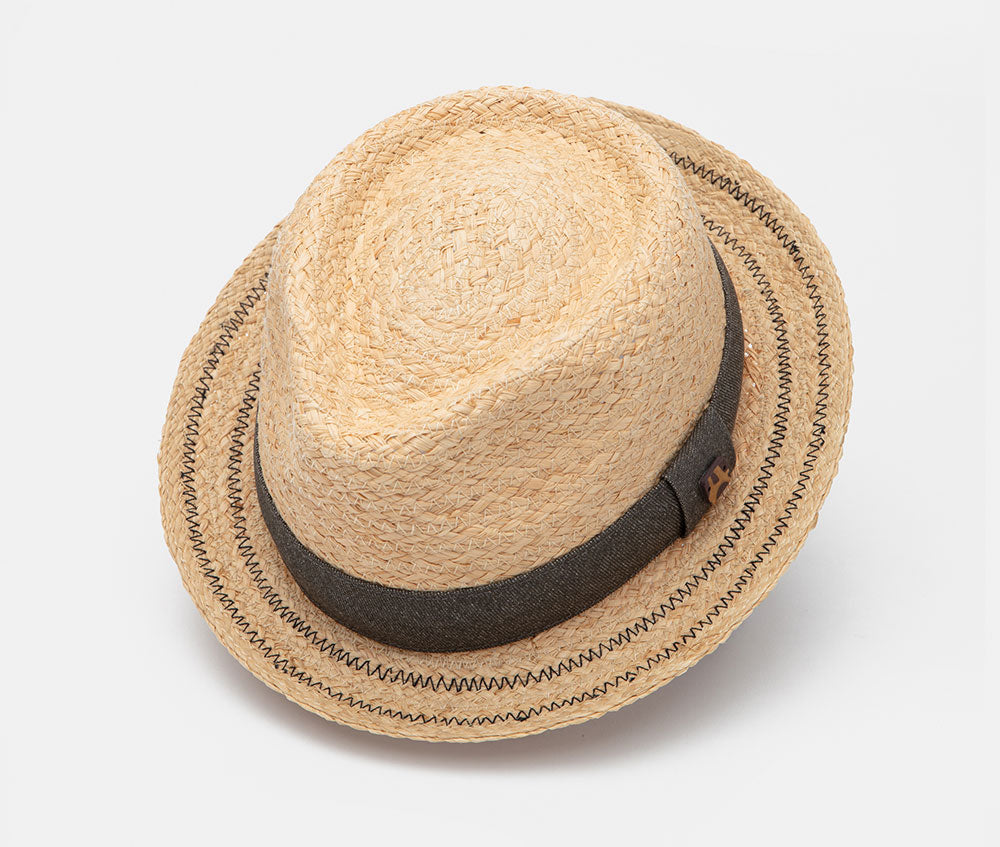 Sombrero Ala Corta Pespunte