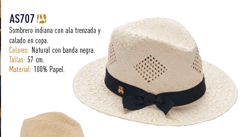 Sombrero Indiana Trenza