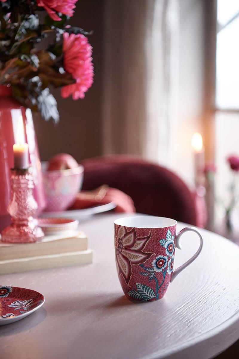 Mug set Flower Pink