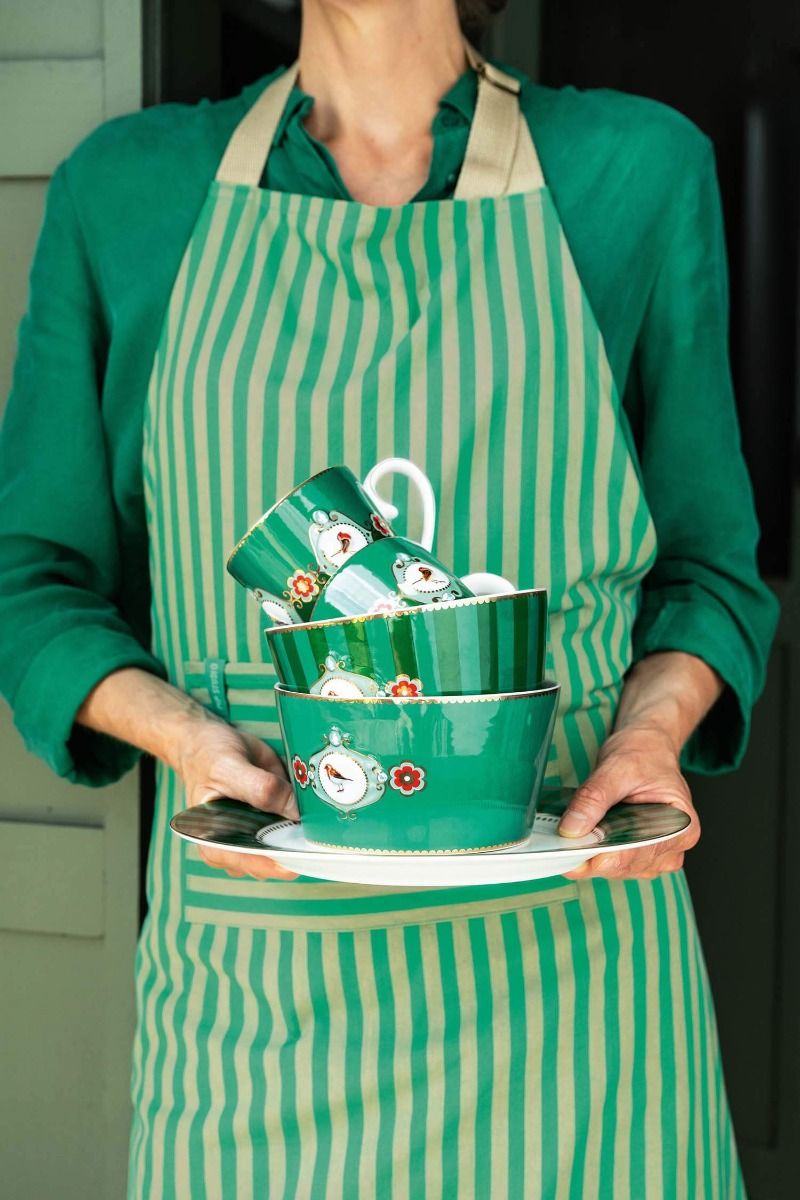 Taza Love Birds Green