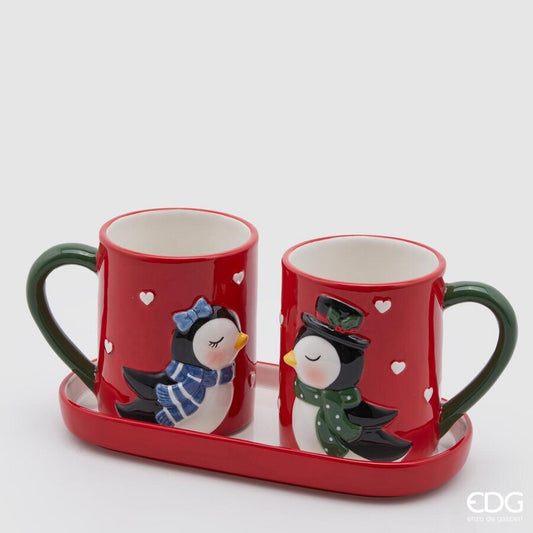 Set 2 Mug + bandeja beso