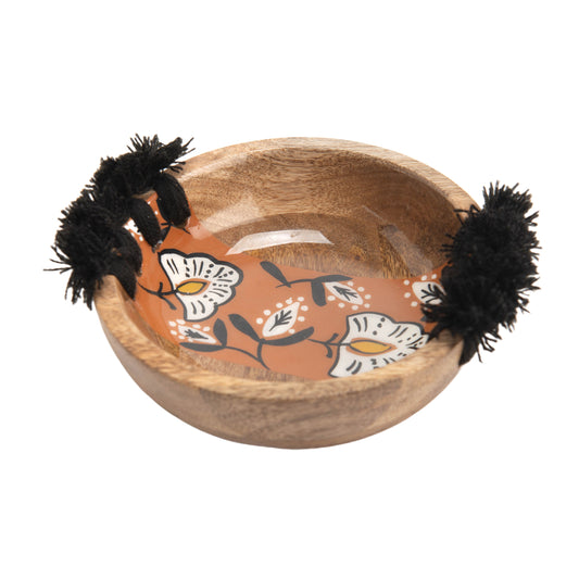 Bowl Madera Fleco Pom