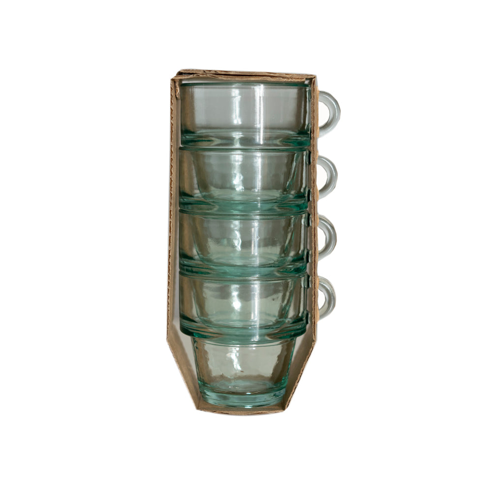 Vaso Vidrio Vintage pack 4