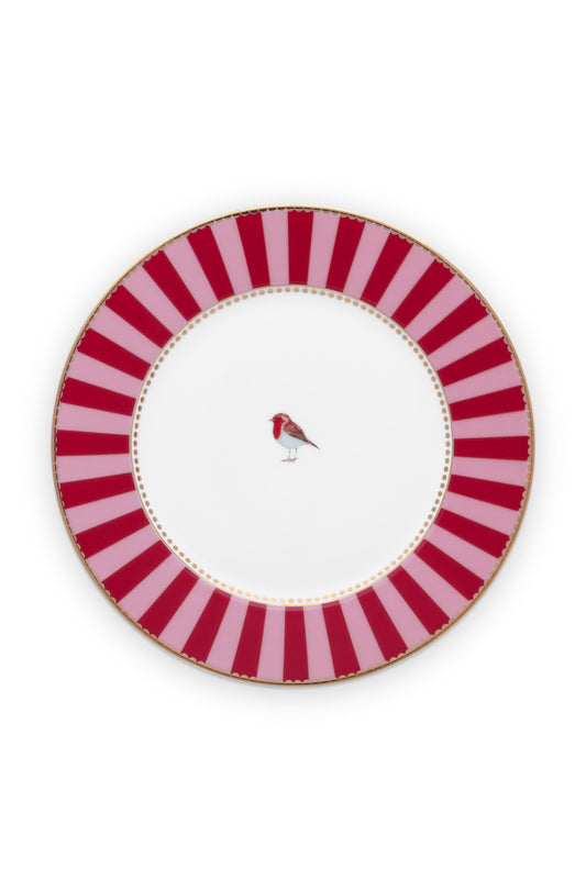 Plato Birds Red-Pink 17cm