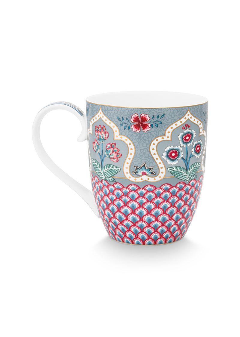 Taza Flower Festival Azul