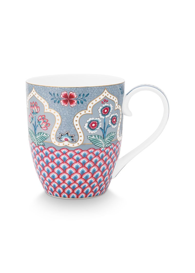 Taza Flower Festival Azul