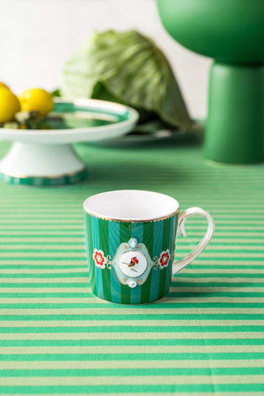 Taza Birds Green RAYAS