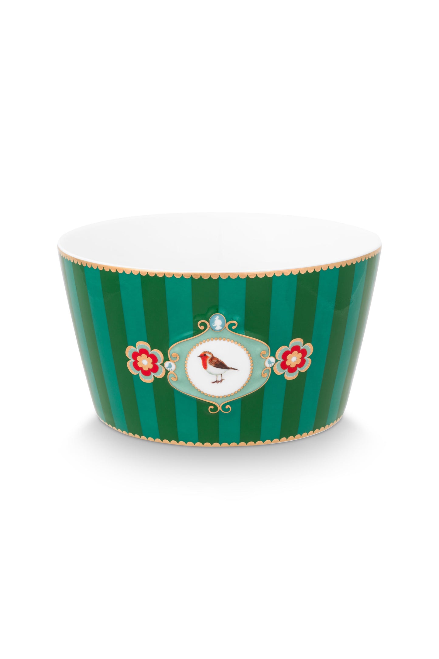 Bowl Love Bird Rayas Green