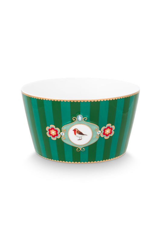 Bowl Love Bird Rayas Green