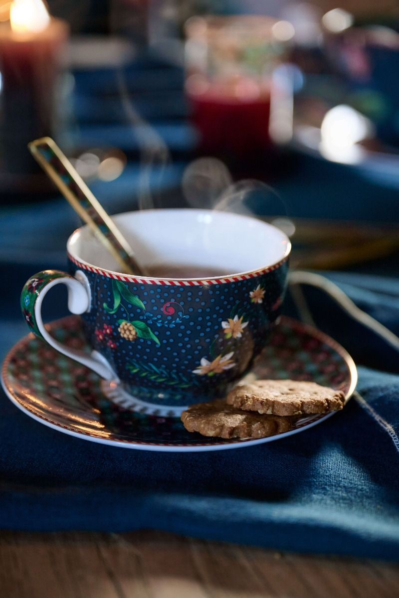Taza y Plato Berry Blues