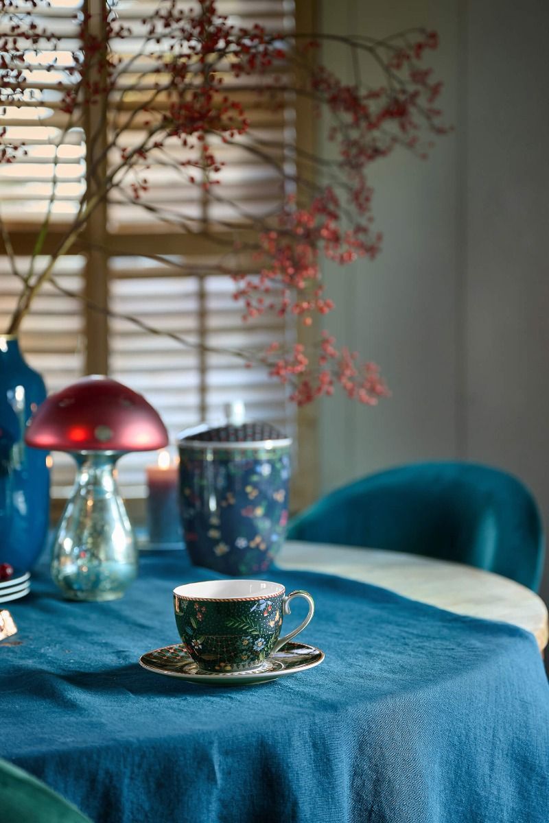 Taza y Plato Berry Blues