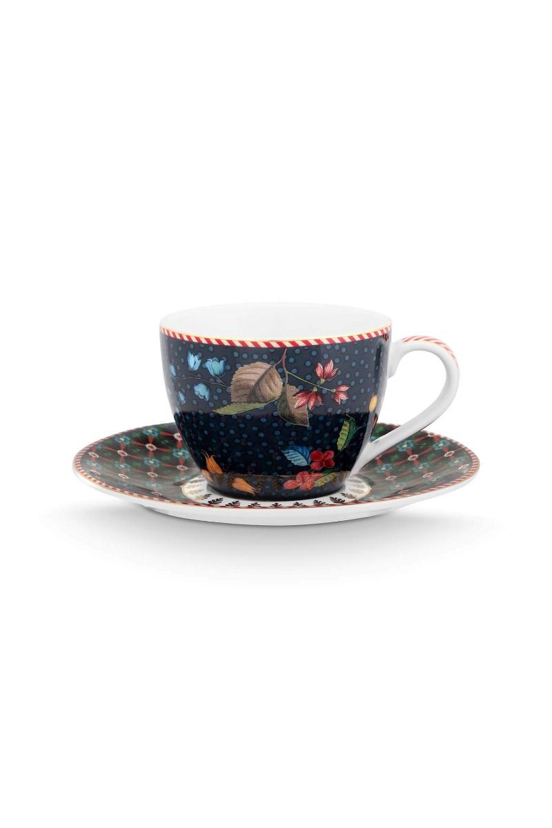 Set Taza y Plato Berry Blues