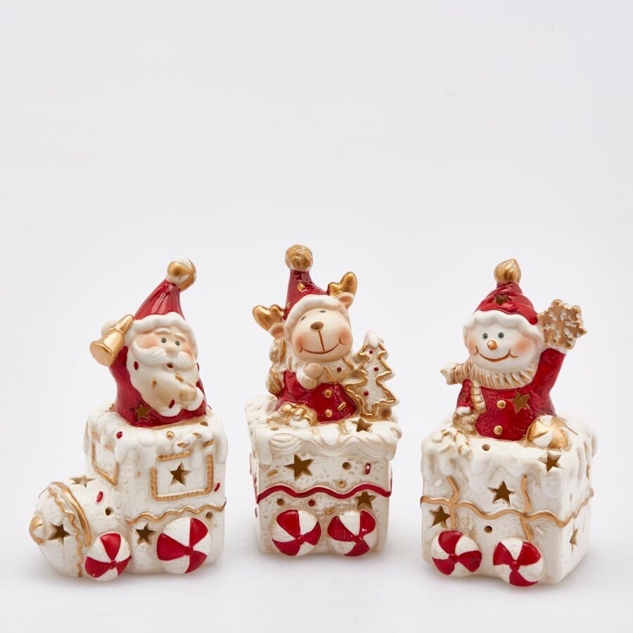 Tren navideño con led (set 3 pzas.)