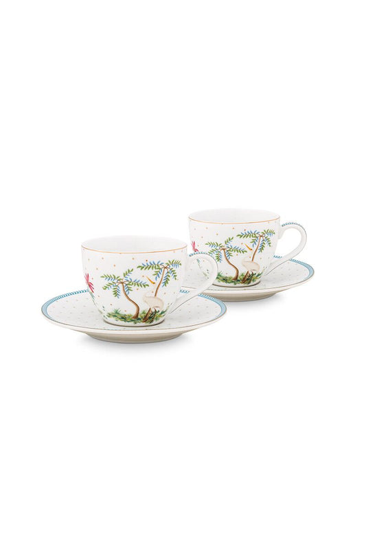 Set 2 Espresso Jolie Gold