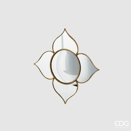 Espejo flor dorado