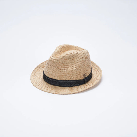 Sombrero Rafia y Pespunte