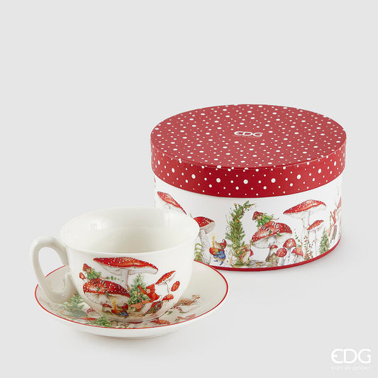 Cajas + Tazas Setas Rojas