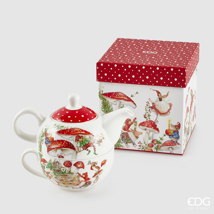 Cajas + Tazas Setas Rojas