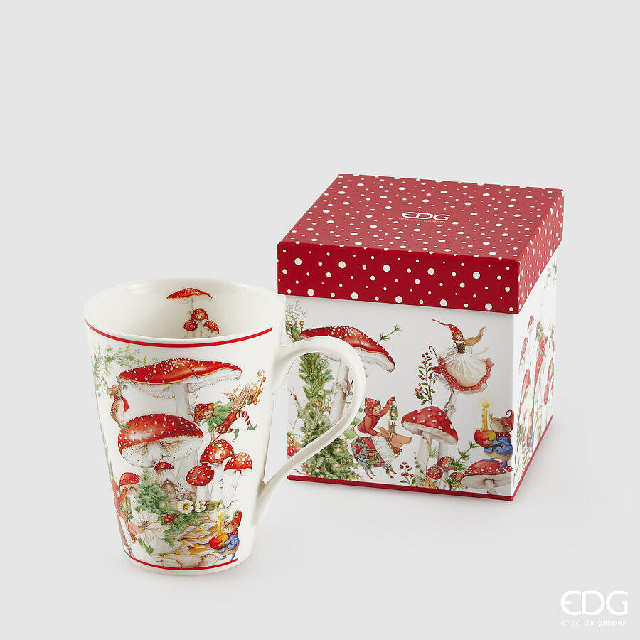Cajas + Tazas Setas Rojas