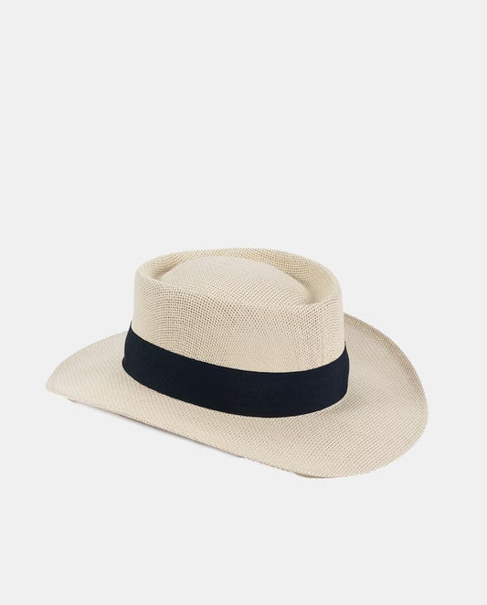 Sombrero Gambler calado con banda