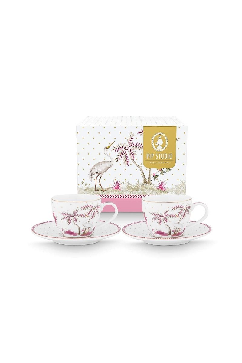 Set 2 Espresso Jolie Gold