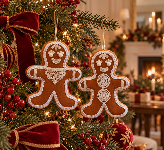 Adorno Gingerman terciopelo