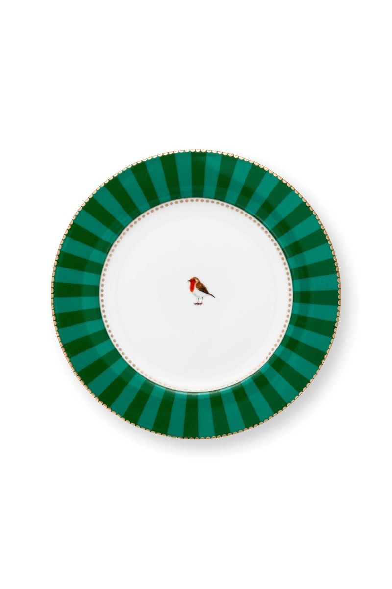 Plato Love Birds Rayas 17cm