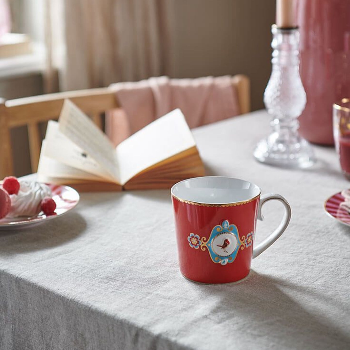 Taza Love Birds Red