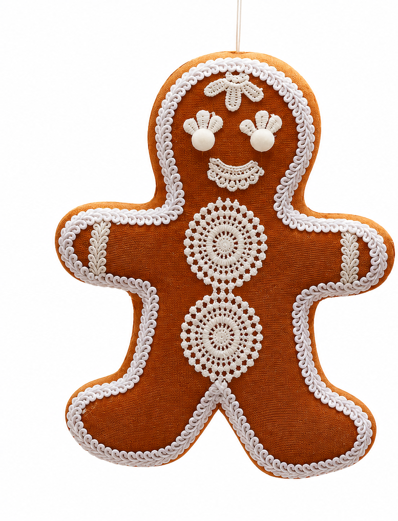 Adorno Gingerman terciopelo