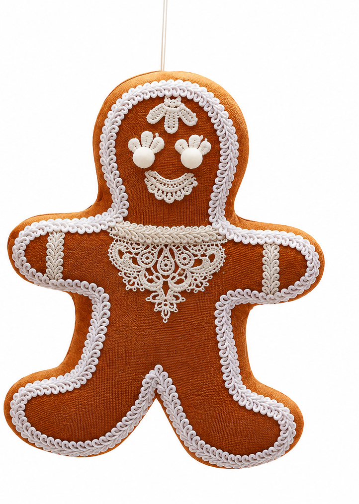 Adorno Gingerman terciopelo