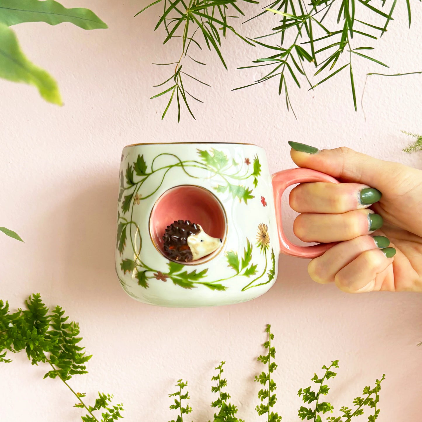 Taza Erizo Jardín Inglés