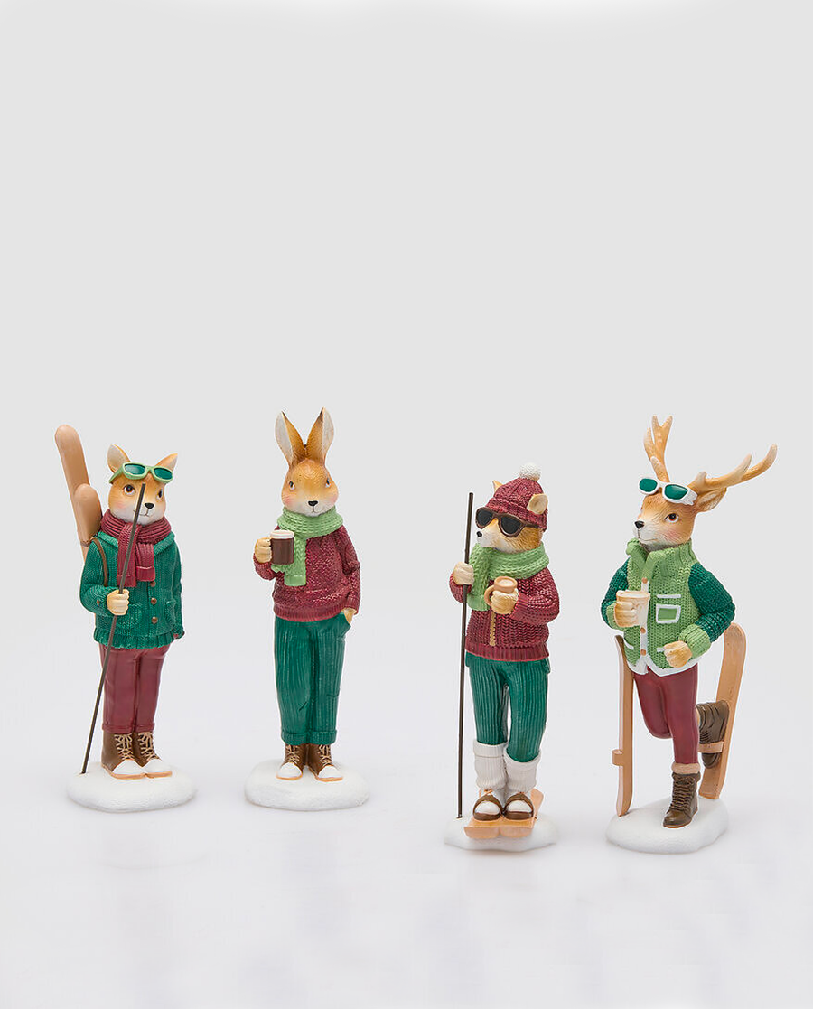 Figuras de Animalitos Esquiadores