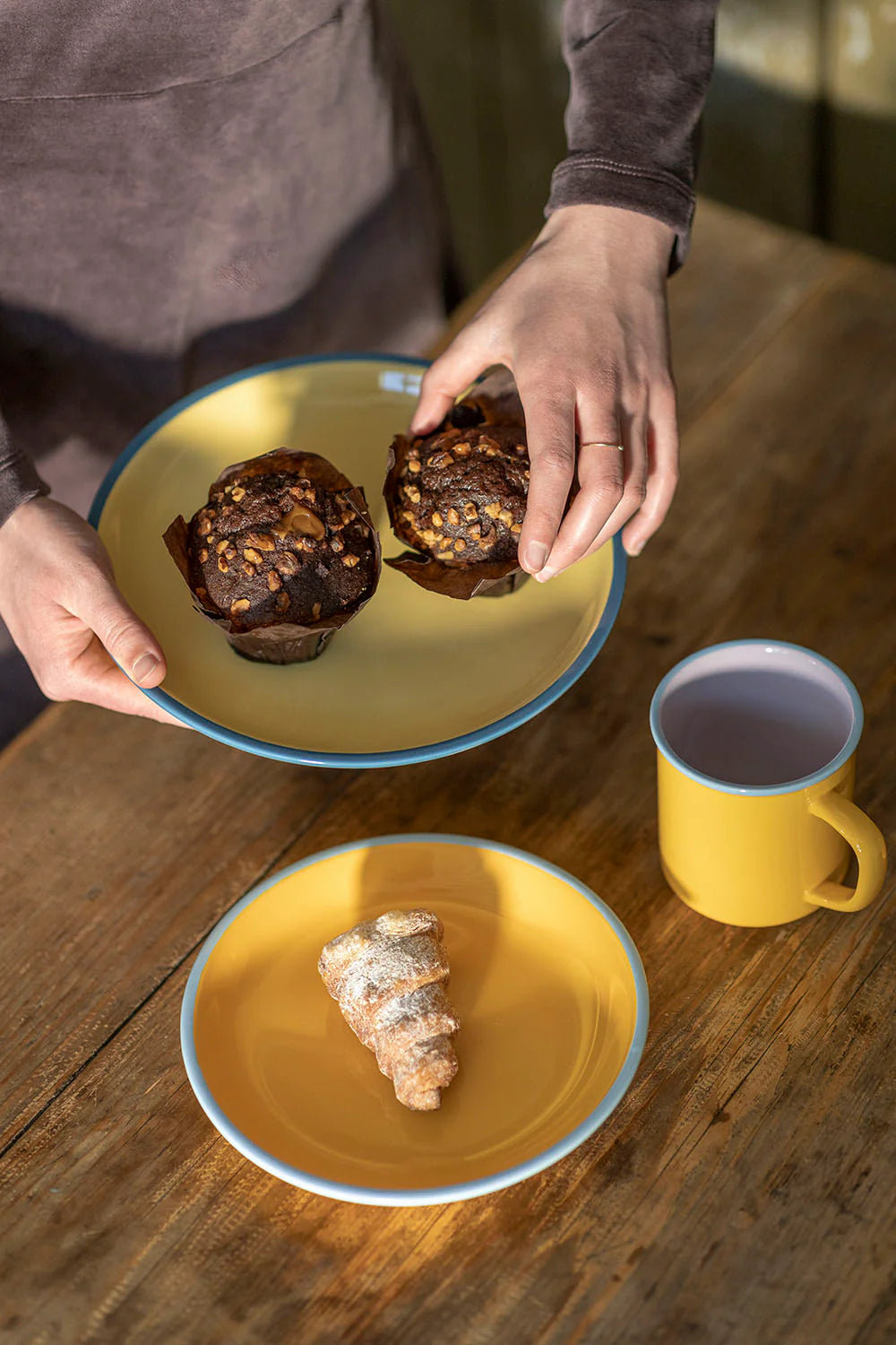 Taza amarillo caramelo