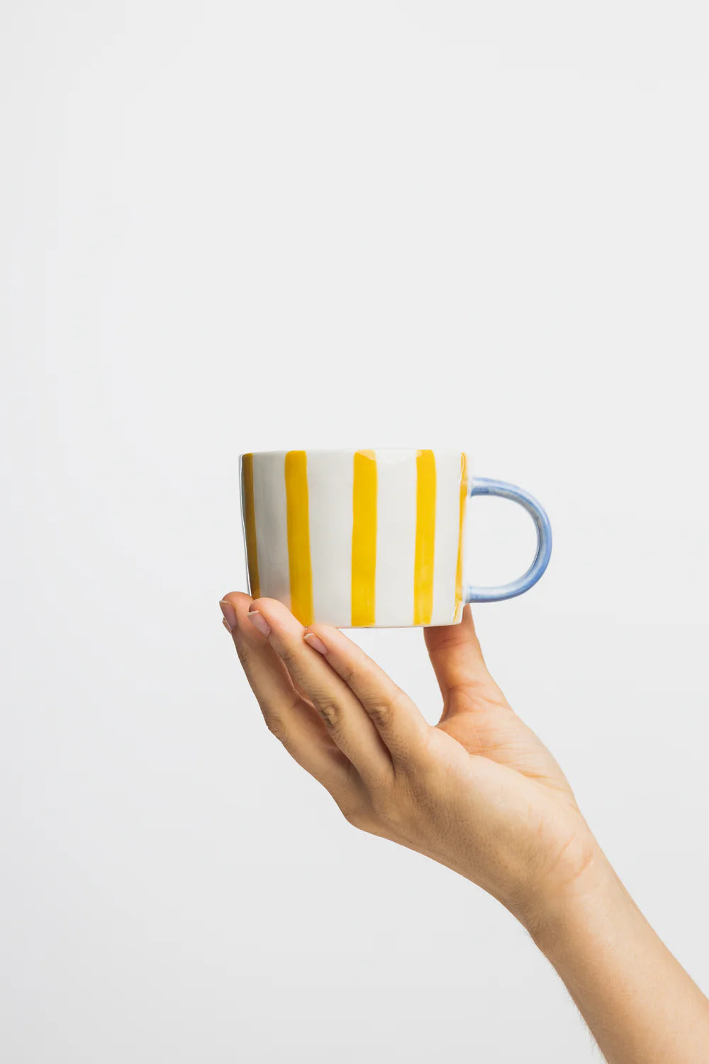 Taza rayas yellow