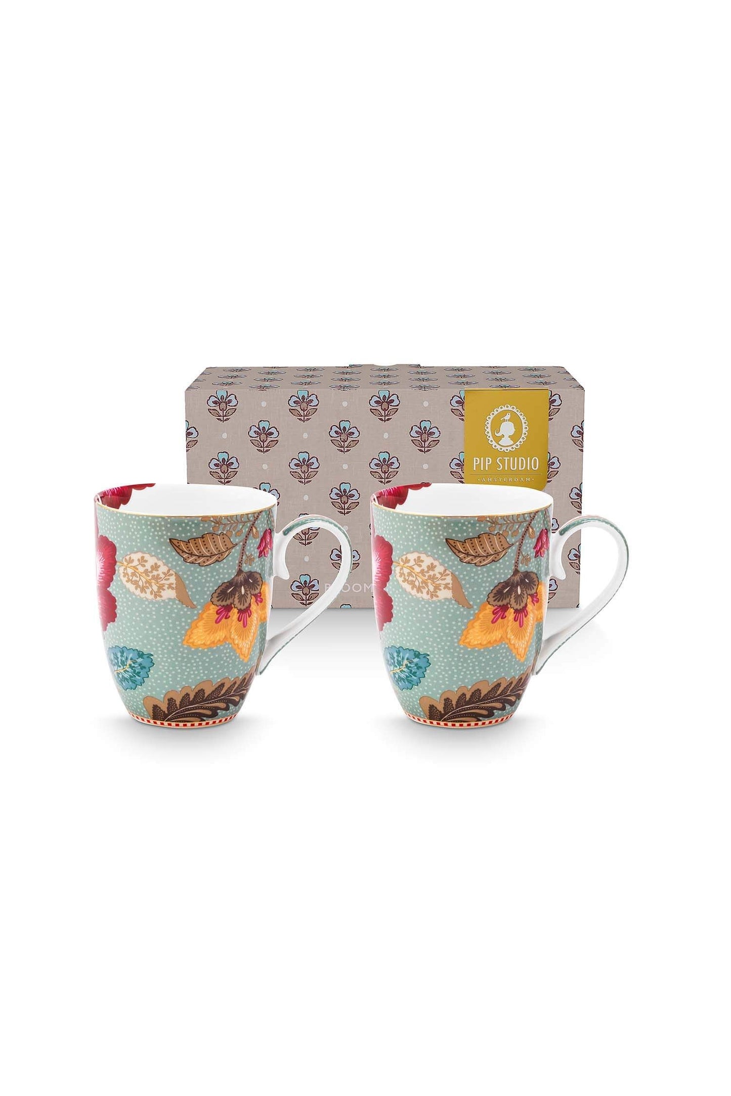 Set 2 Tazas Blooming Blue