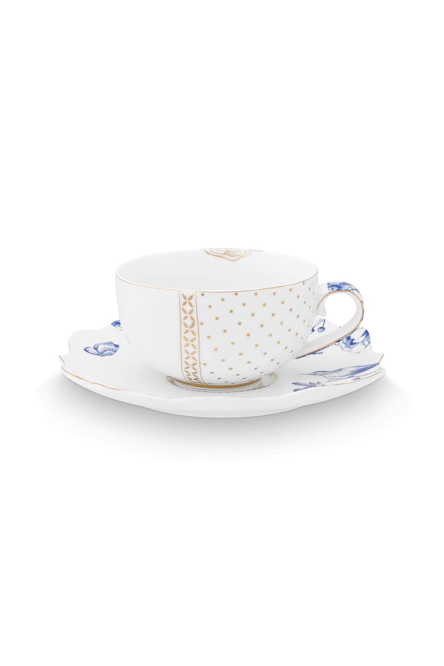 Set Taza + Plato Royal White 250ml