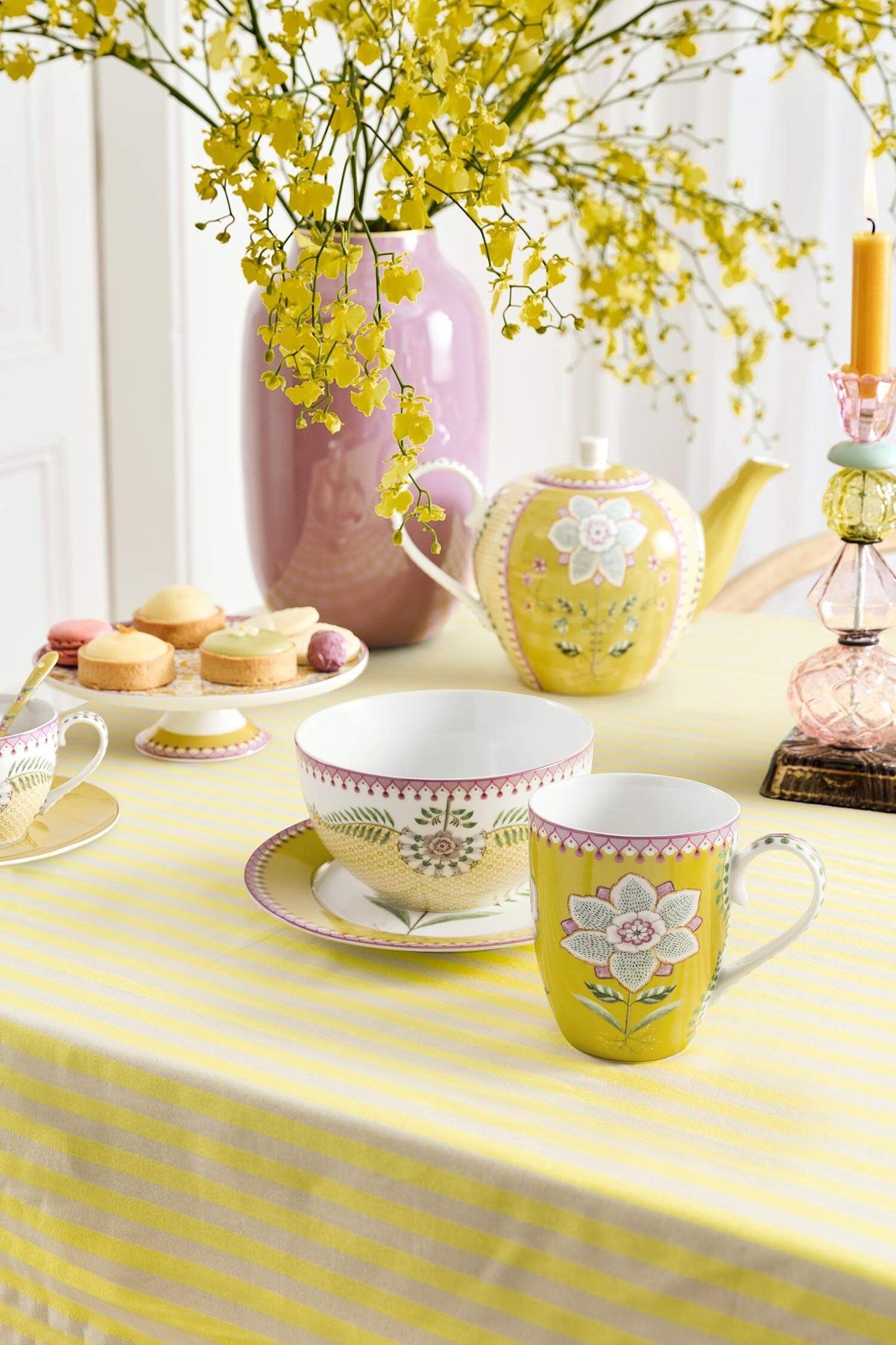 Set Desayuno Lily & Lotus Amarillo