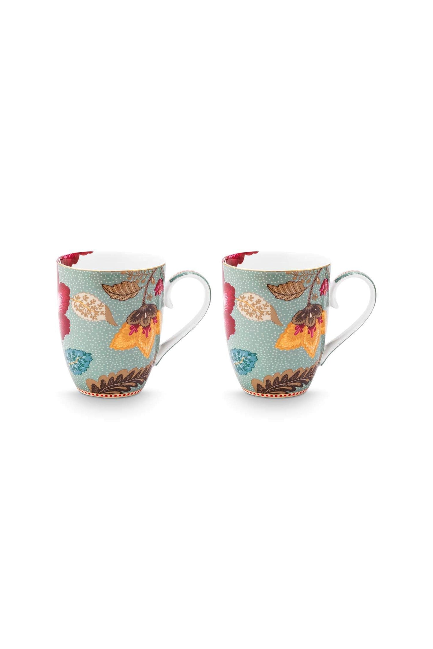 Set 2 Tazas Blooming Blue