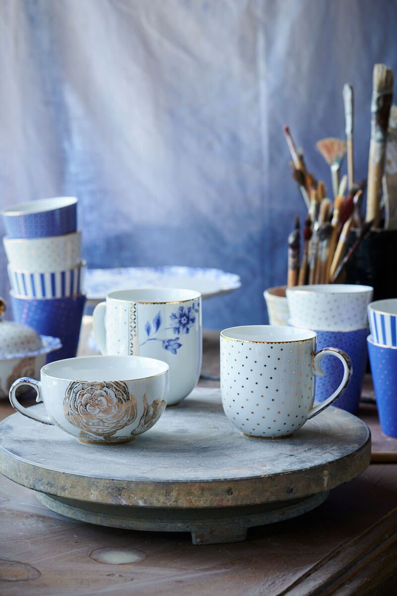 Set Mug White Royal