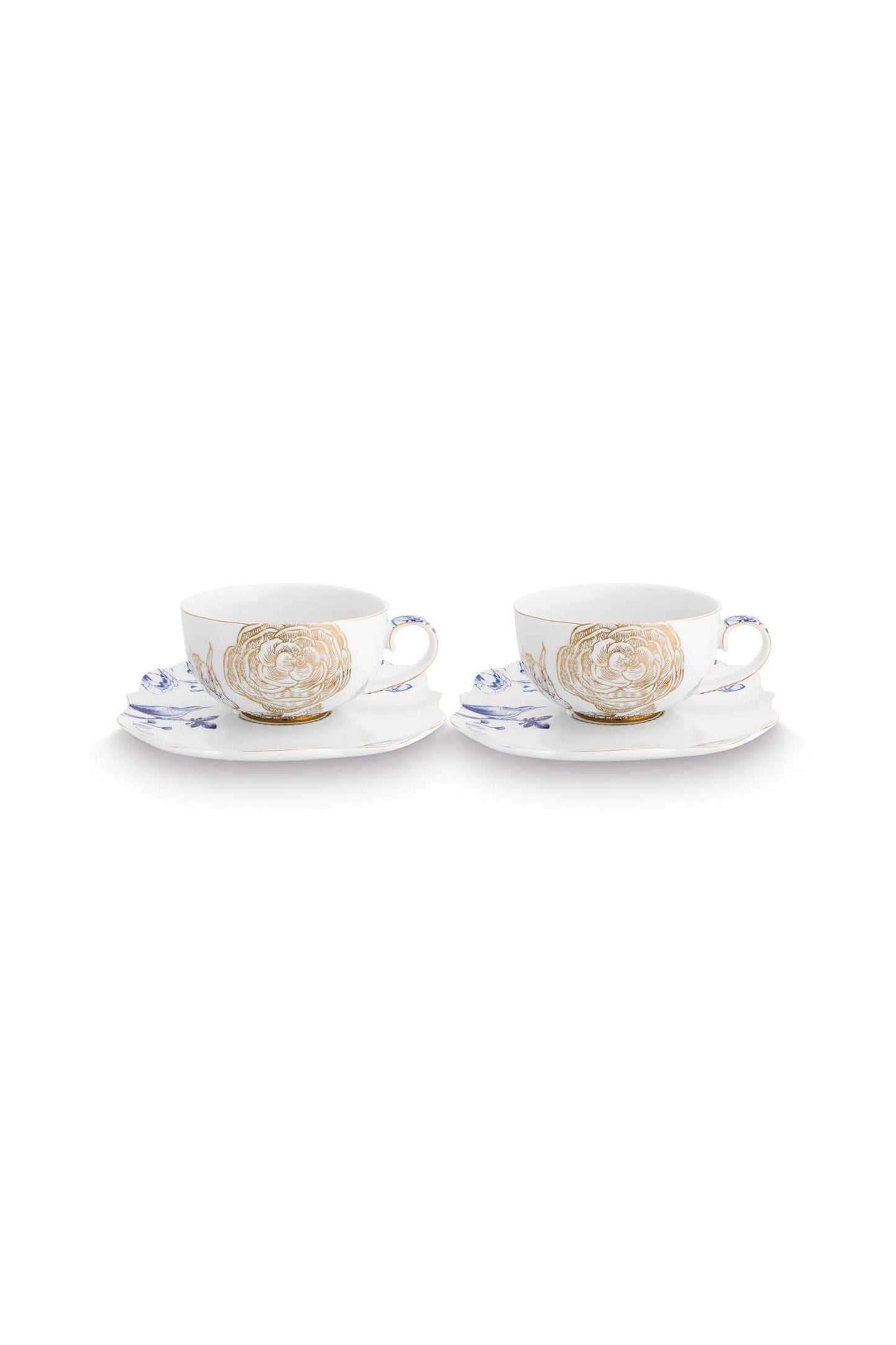 Set Taza + Plato Royal White 250ml