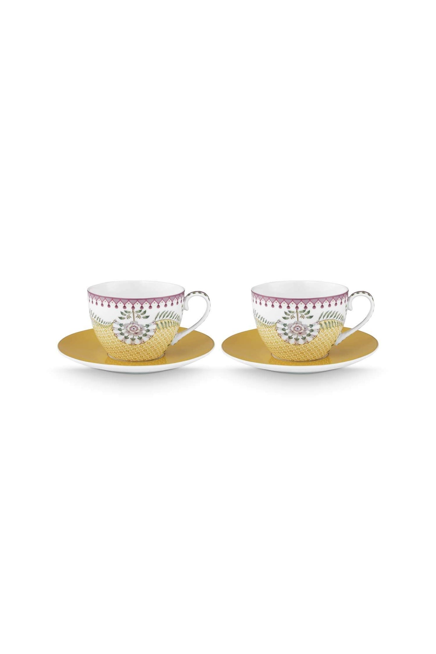 Set Taza + Plato Lily & Lotus Amarillo