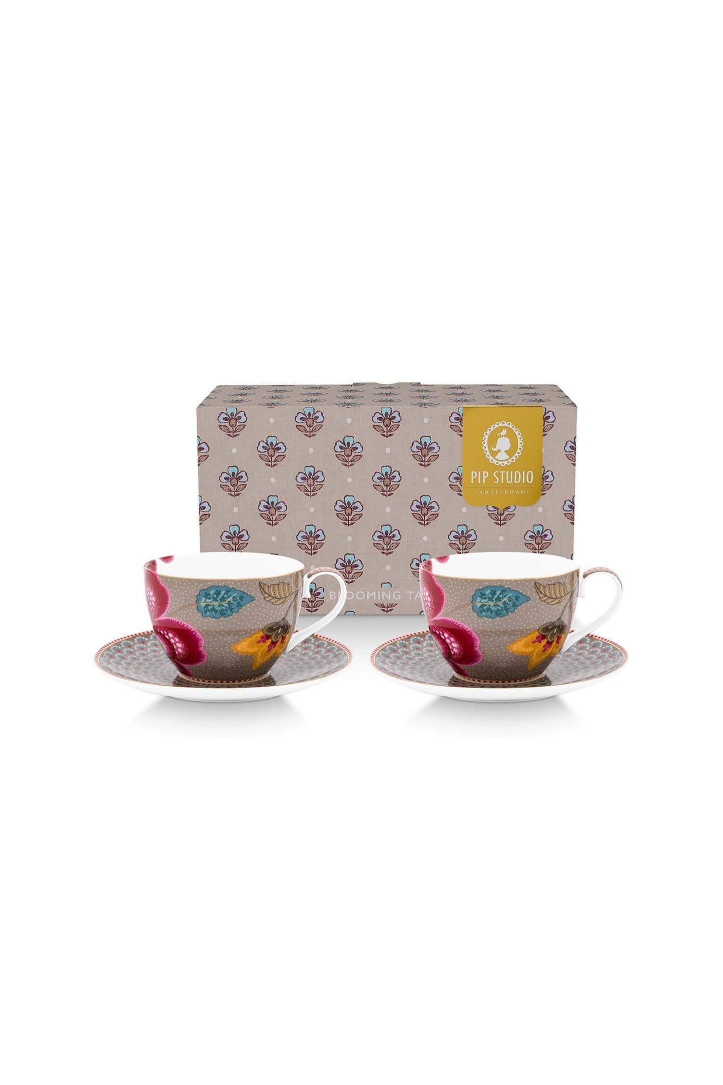 Set Taza + Plato Booming Tales Khaki