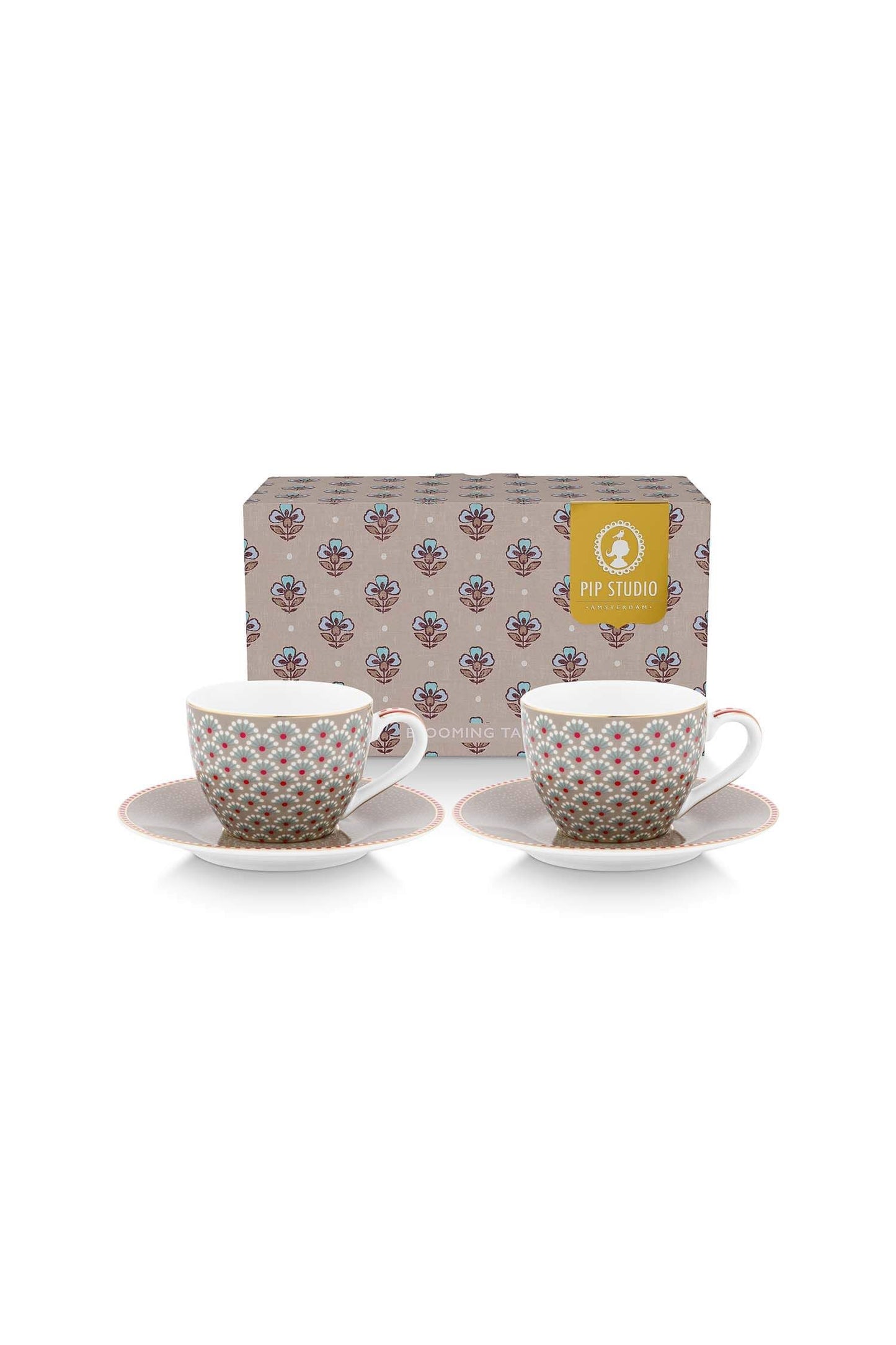 Set Taza + Plato Booming Tales Khaki