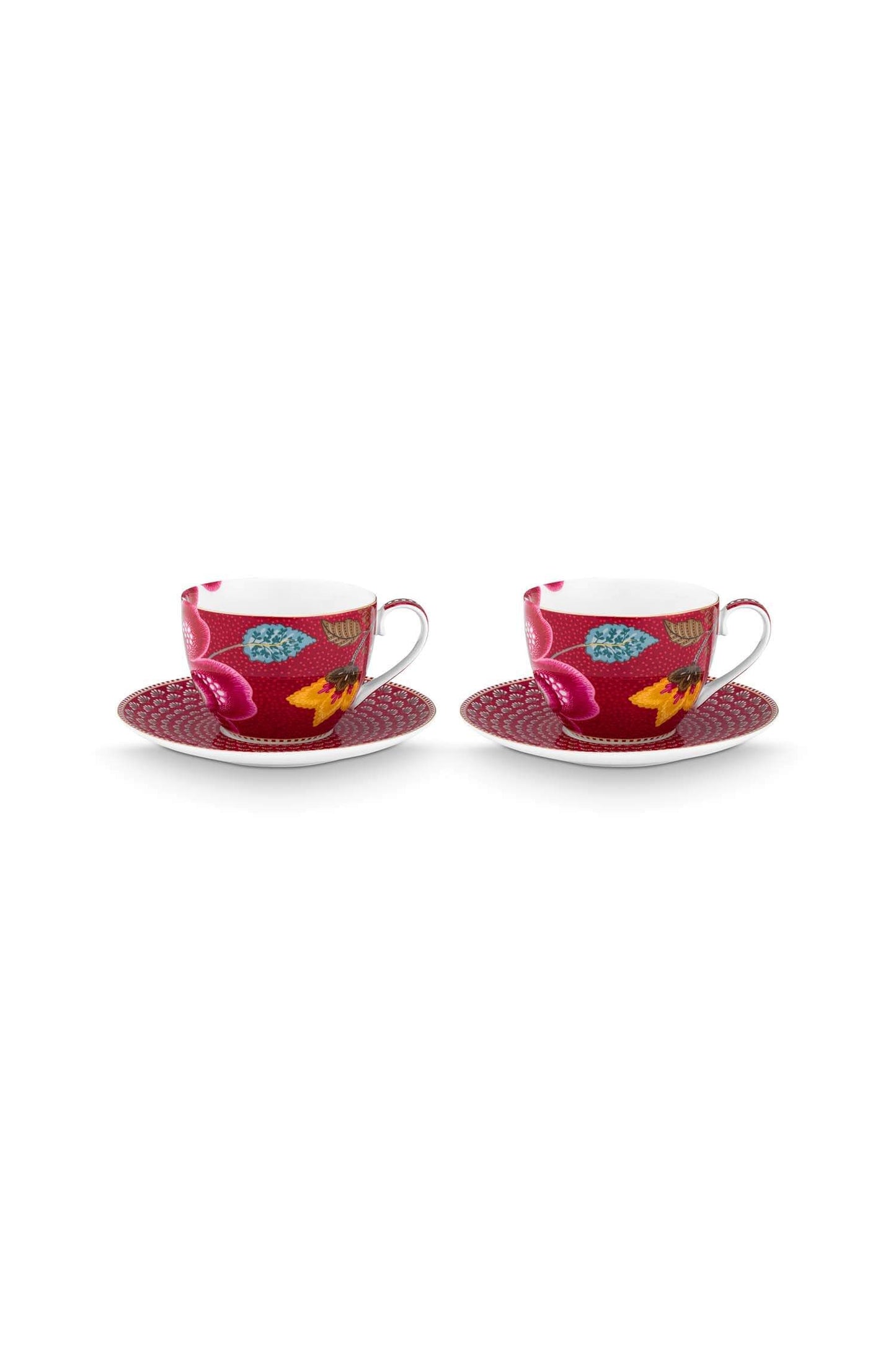 Set Taza + Plato Booming Tales Rojo