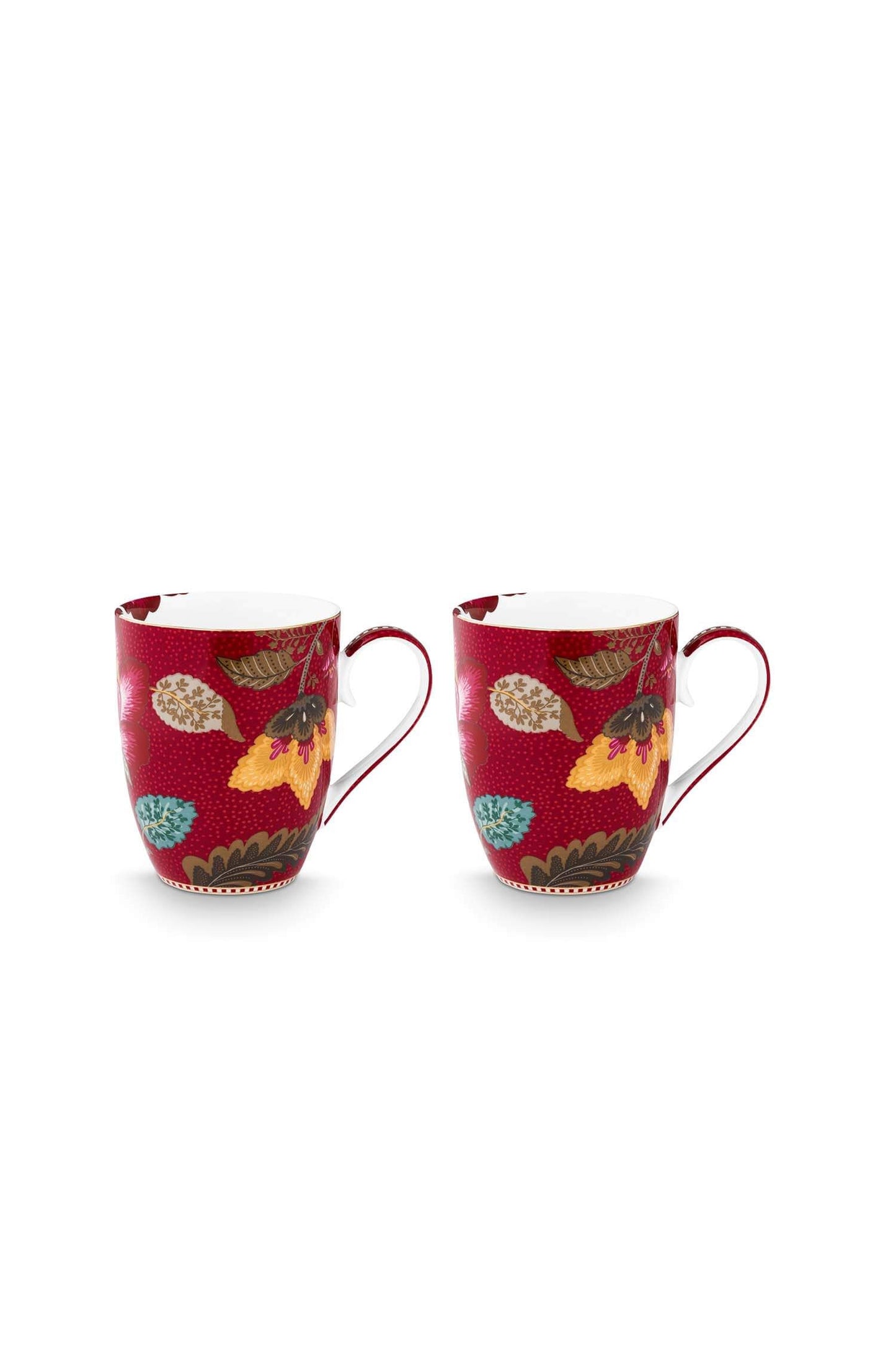 Set 2 Tazas Blooming Red