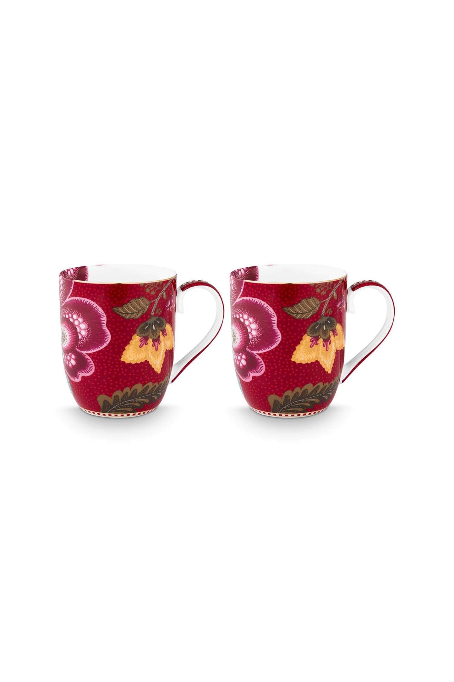 Set 2 Tazas Blooming Red