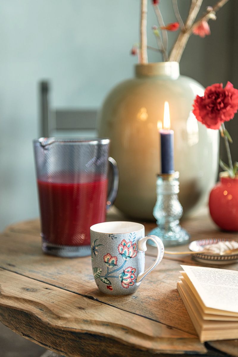 Taza Flower Festival Azul