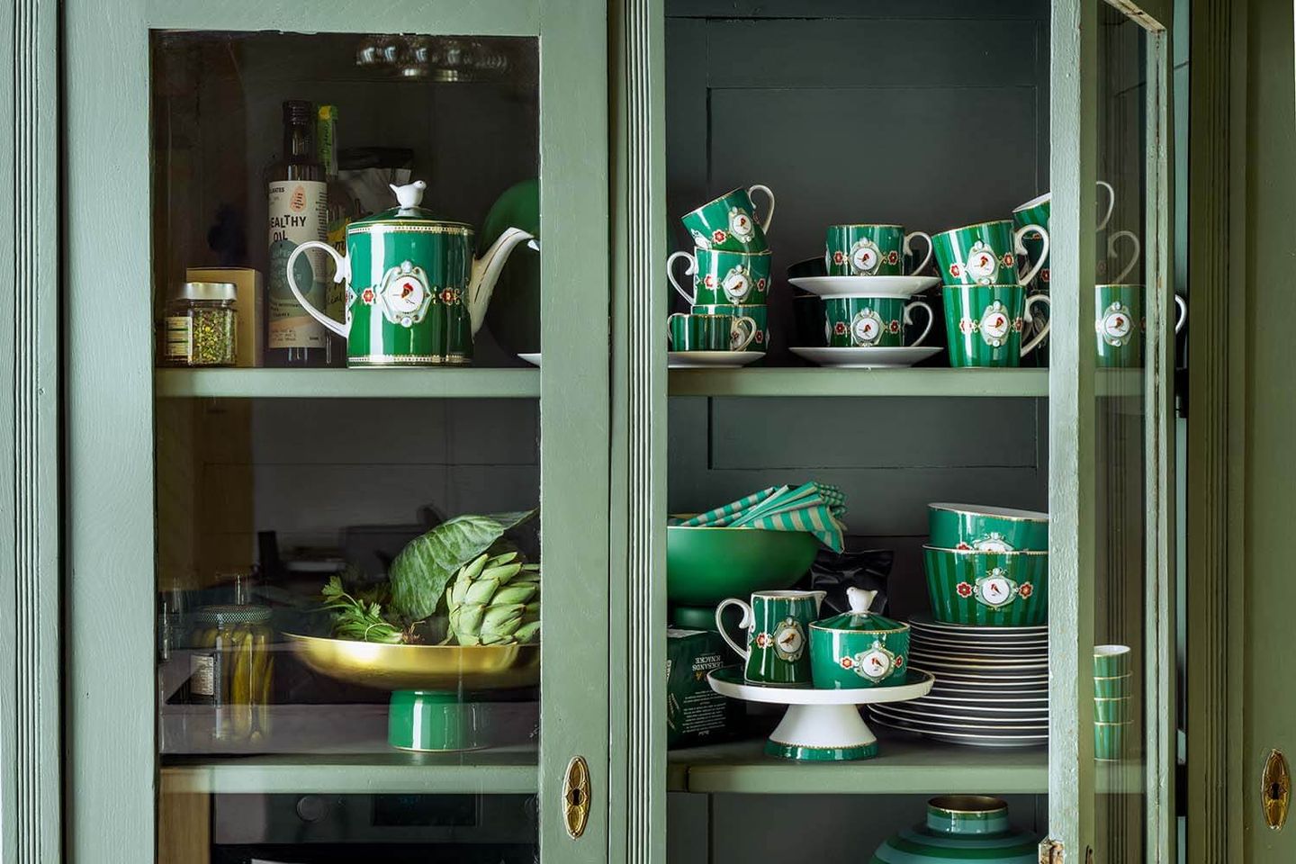 Taza Birds Green RAYAS